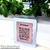 Placa Qr Code Display Rede Social Acrilico Luxo Rose Loja