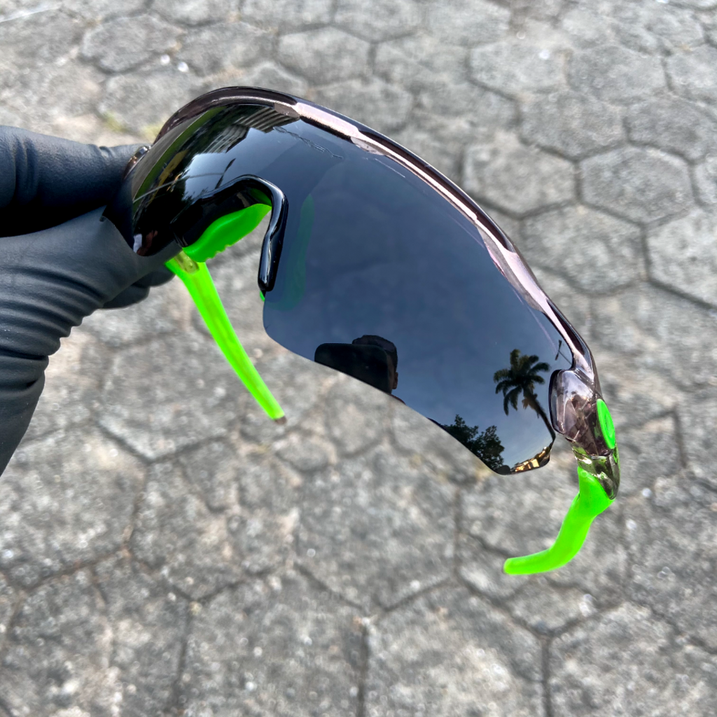 Oculos Radar Ev Cristal Green Lentes Black