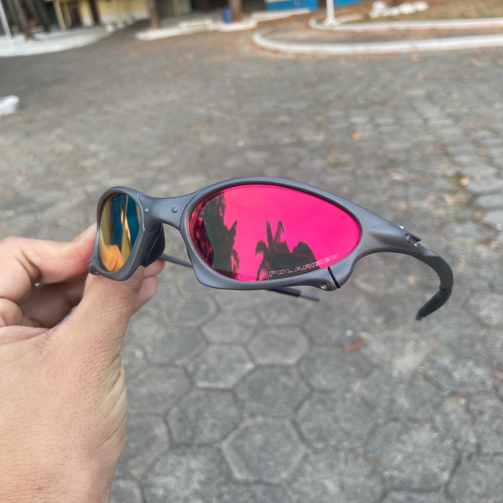 Óculos de Sol Oakley Penny X Metal Lente Ruby