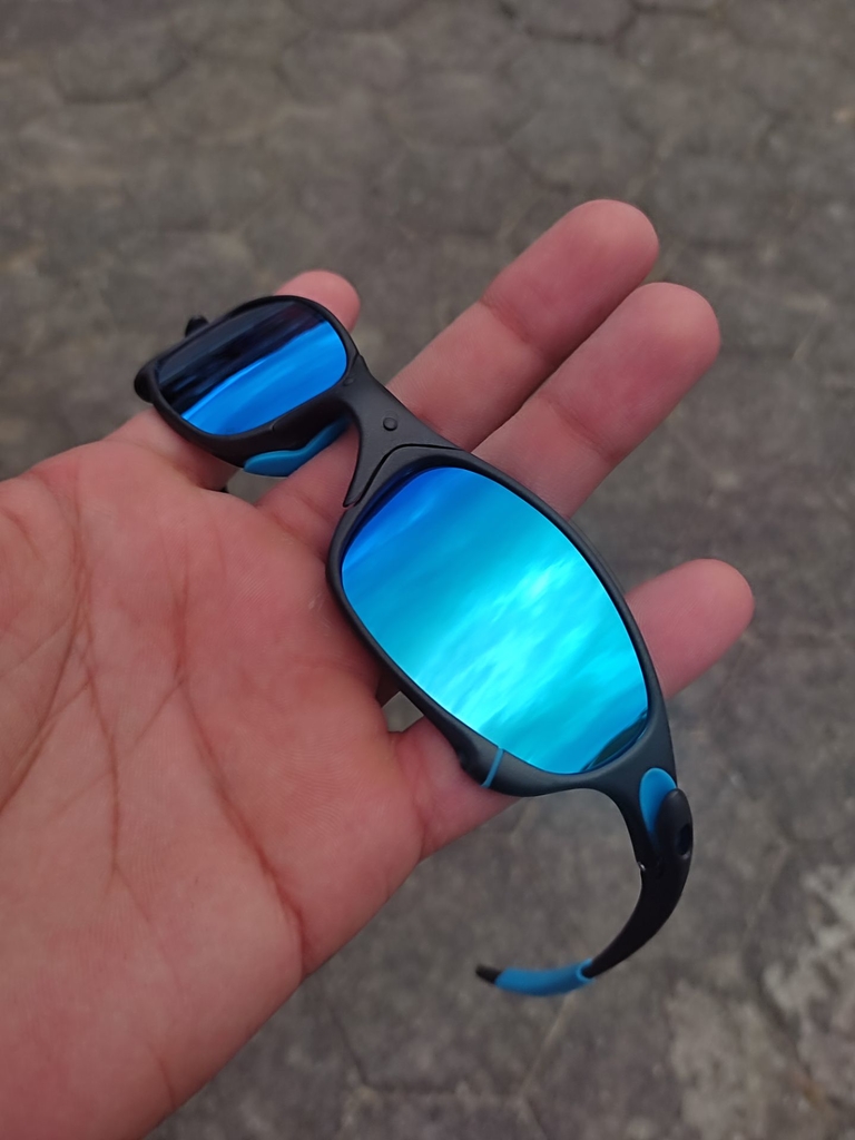 Óculos da Oakley Double X Lente Azul e Rosa