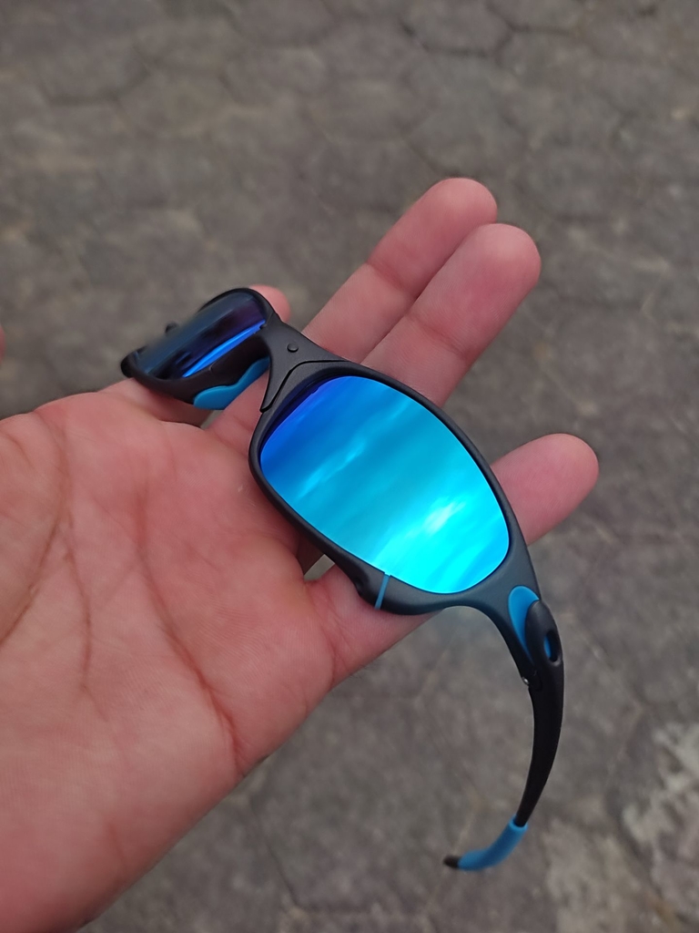 Juliet Carbon lentes Icethug Kit Azul - Mano dos Kit