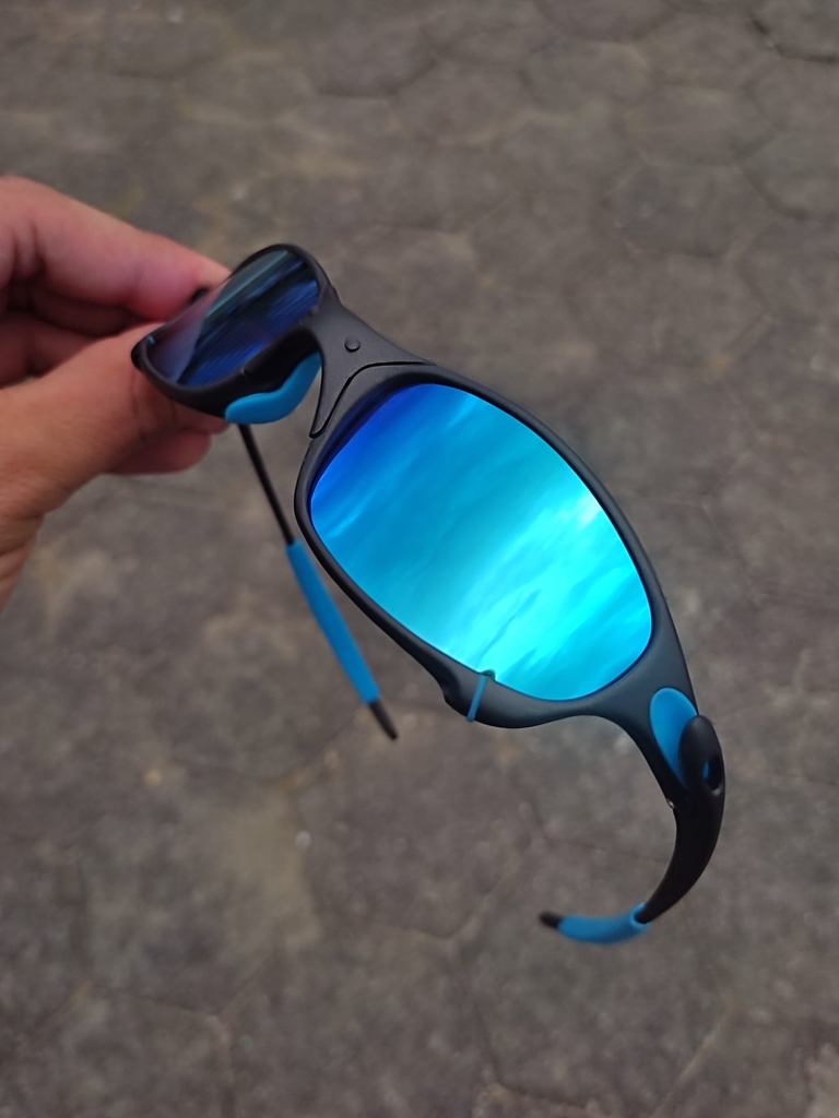 Óculos da Oakley Double X Lente Azul e Rosa