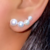 Brinco Earcuff Perolas Agua Doce