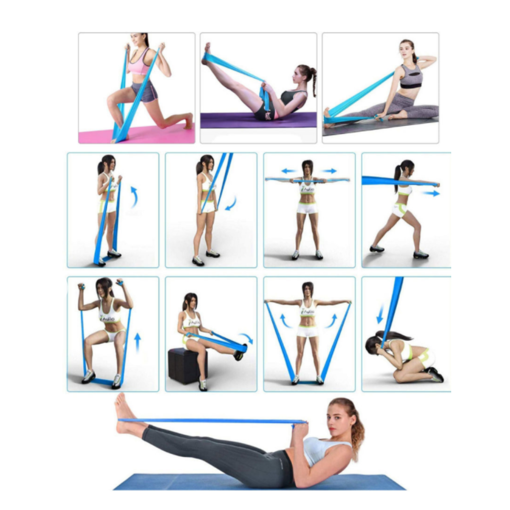 Bandas Elasticas - Elasticos Pilates Yoga - Fitness 