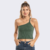 Musculosa Rusty Everywhere One Shoulder Tank GRN