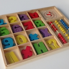 Imagen de Box didactico Montessori (ÁBACO)
