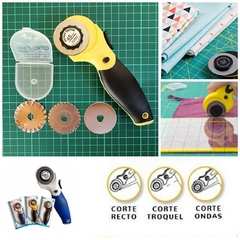 Cutter Rotativo circular + 3 cuchillas - comprar online