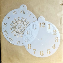 Pack Stencils Reloj - Crear Artística