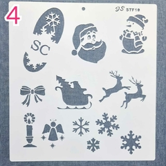 Stencils Navidad Fiesta Diseños Varios - tienda online