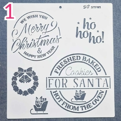 Stencils Navidad Fiesta Diseños Varios - comprar online