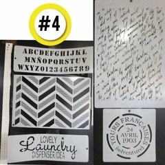 Packs Stencils Decorativos Varias Unidades #4 - comprar online