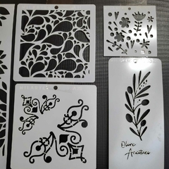 Packs Stencils Decorativos Varias Unidades #9 - Crear Artística