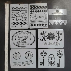 Packs Stencils Decorativos Varias Unidades #13 - comprar online