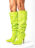 HOLLY GREEN KNEE HIGH BOOTS - online store
