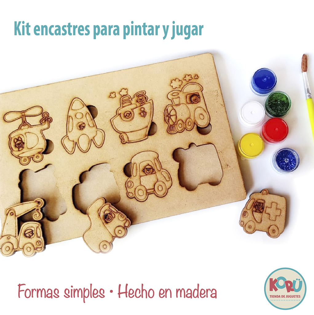 Encastrables para pintar Koru Tienda de Juguetes