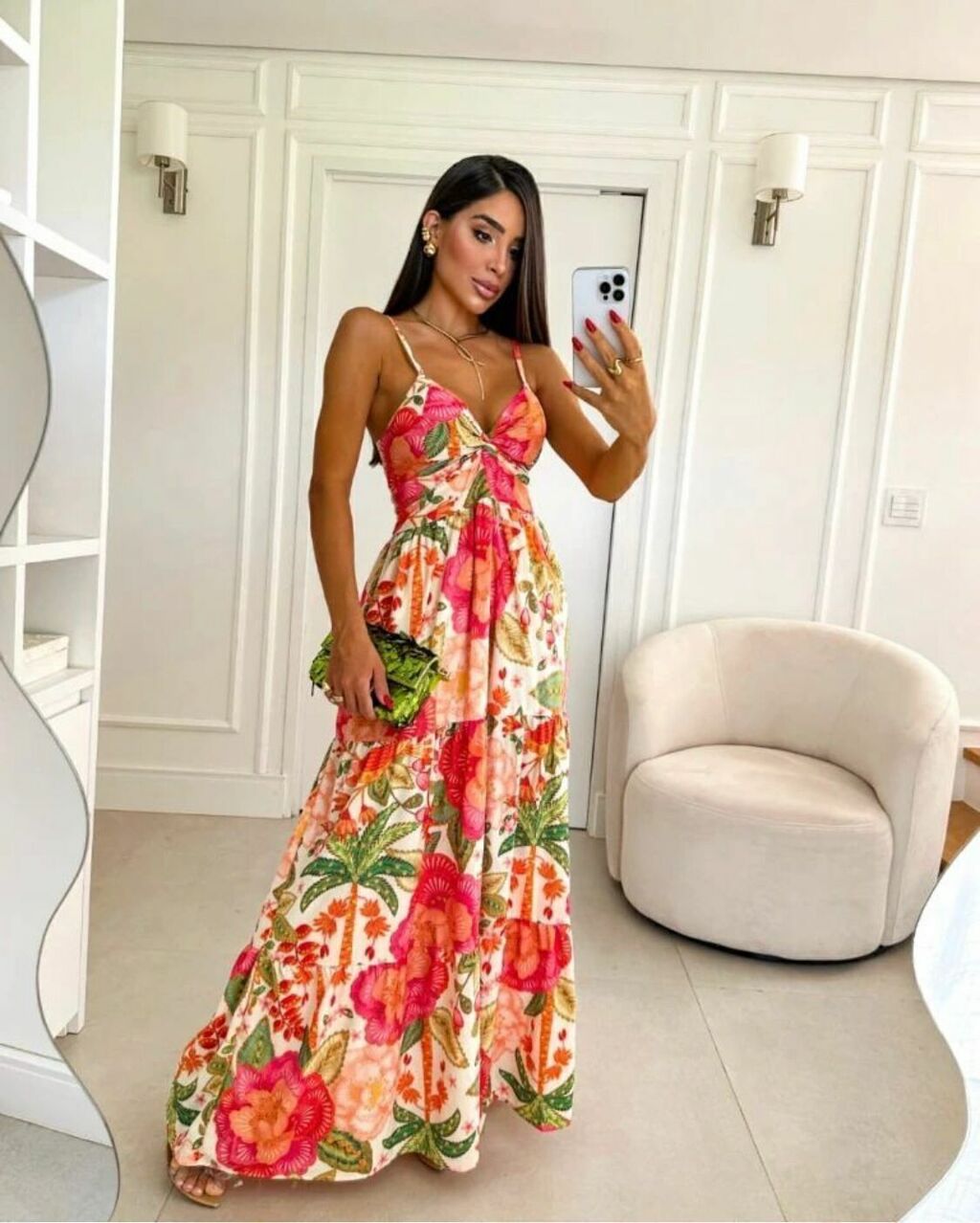 Vestido floral hotsell de alcinha