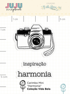 Carimbo Mini Harmonia - Coleção Vida Bela | JuJu Scrapbook