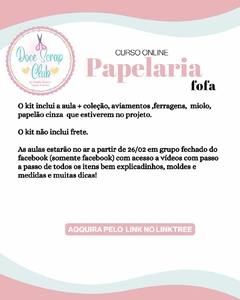 Aula Online Calendário de Mesa (opção com material incluso ) - Doce Papel Scrapbook