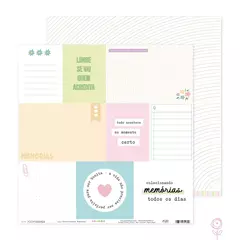 Kit com 6 folhas - Coleção Toda Básica | JuJu Scrapbook - Doce Papel Scrapbook