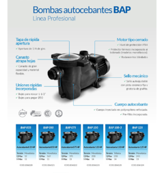 Electrobomba Autocebante Modelo BAP 100 - comprar online