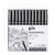 Set Marcadores Uni Pin Fineliner 200 Negro X 12 Unidades