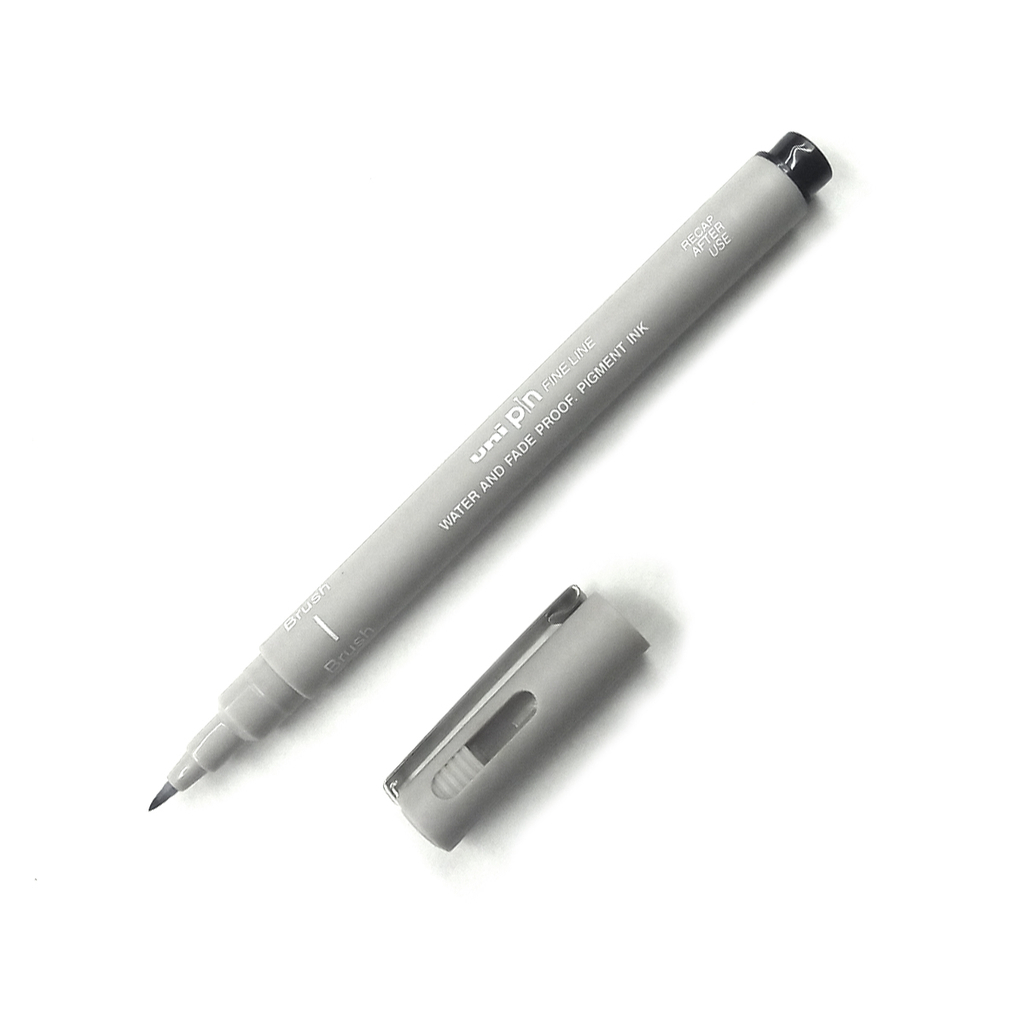 Marcador Brush Uni Pin Br-200 Light Grey