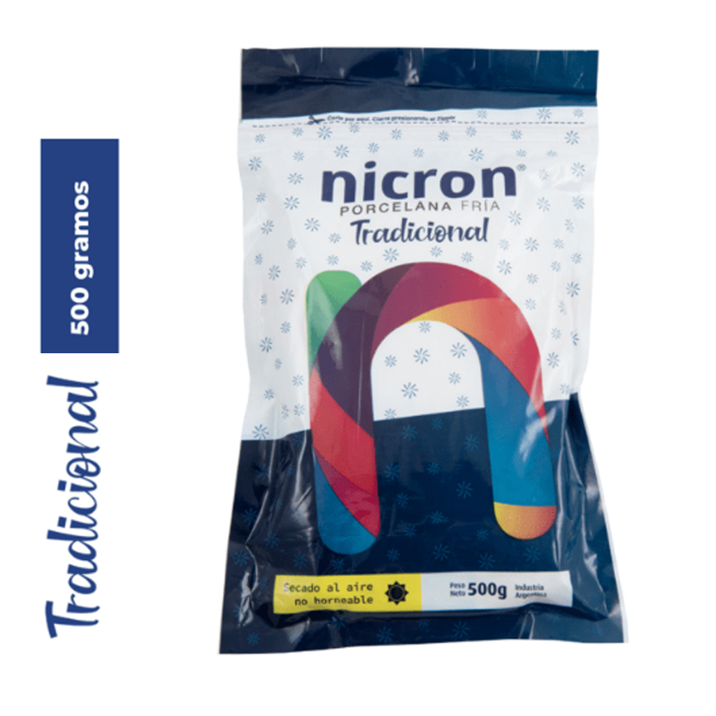 Porcelana Fria Tradicional Nicron Para Modelar 500g