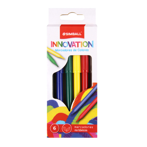 Marcadores Simball Innovation X6 Colores