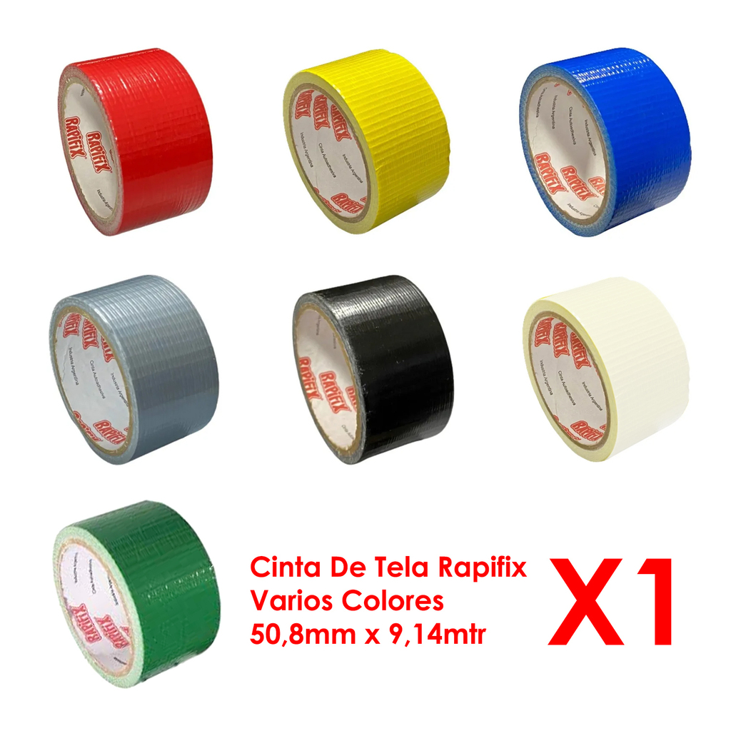 Cinta Adhesiva De Tela Rapifix Help Tape 50,8mm x 9,14mtr