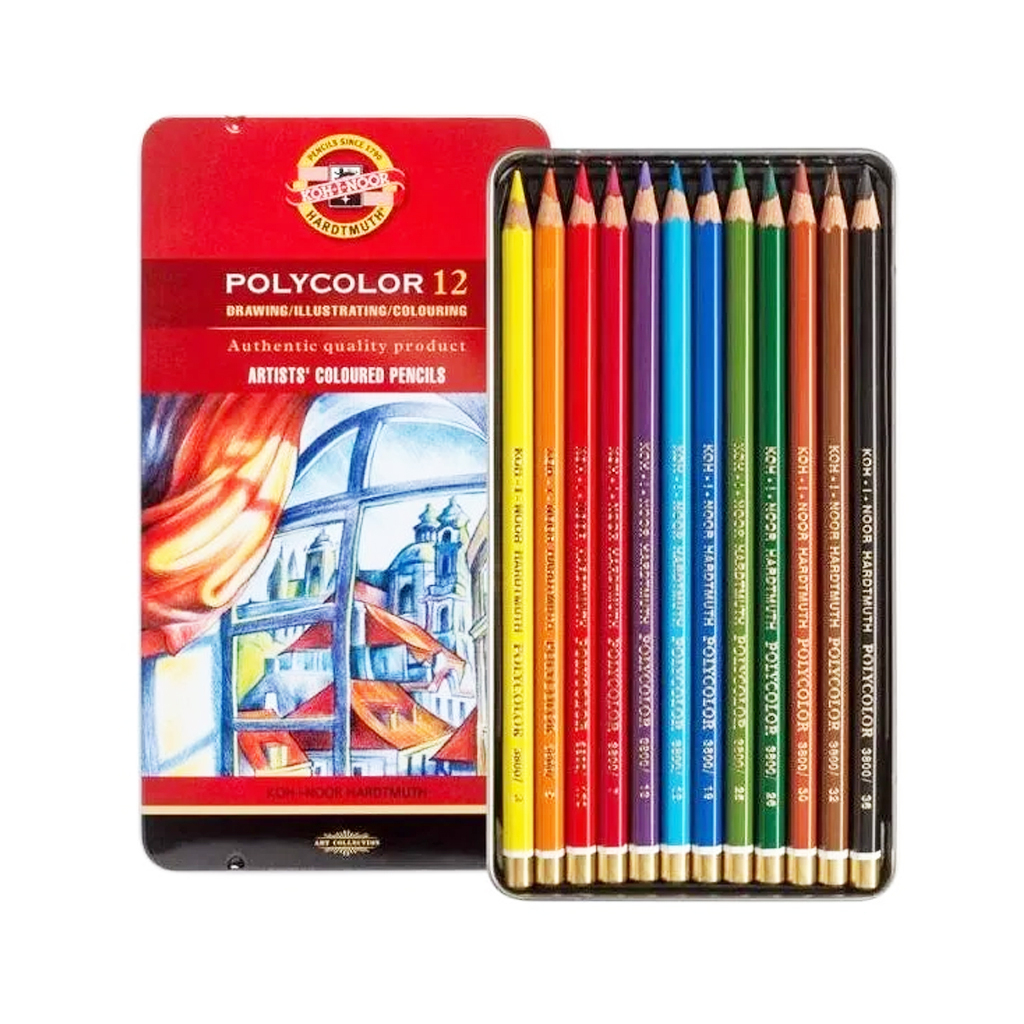 Estuche de madera 36 lápices polycolor koh-i-noor