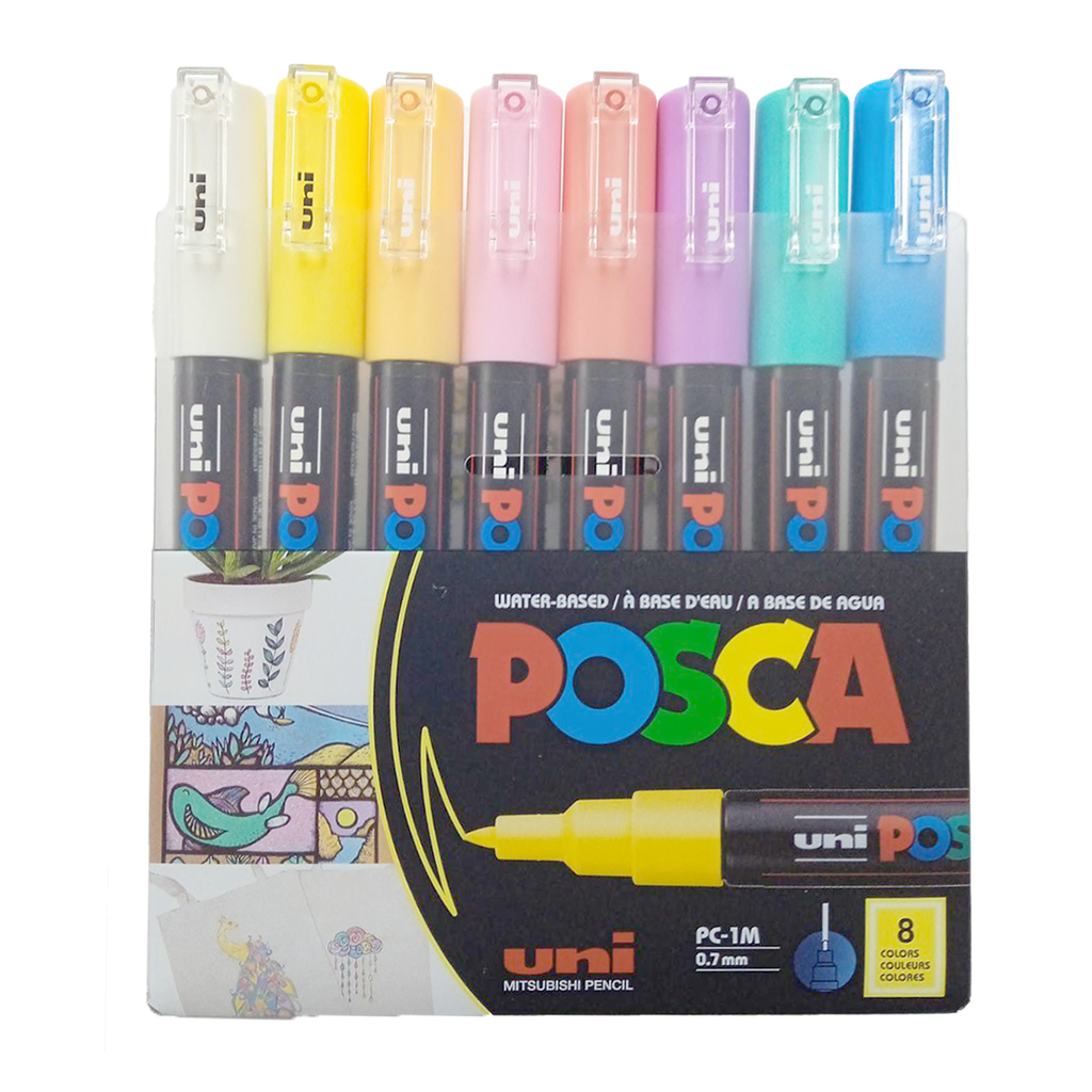 Uni POSCA PC-1M 7 Colores Pasteles - Mona Papelería