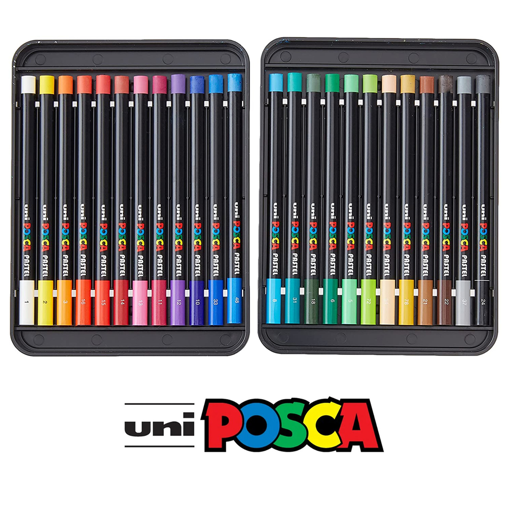 Pasteles Posca Kpa-100 X 24 Colores