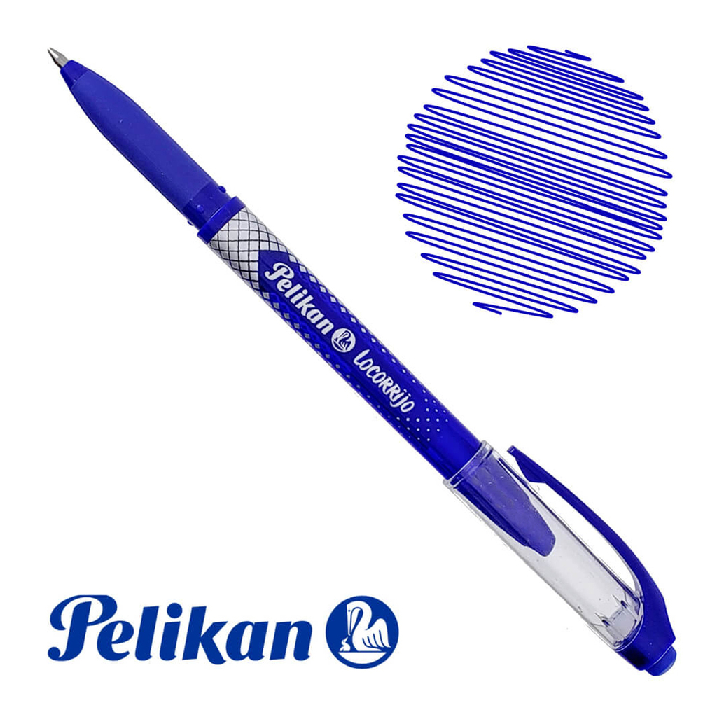 Boligrafo Roller Borrable Pelikan Locorrijo Azul