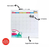Pizarra Magnetica Olami Planificador Mensual 35,5 x 35,5 cm - comprar online