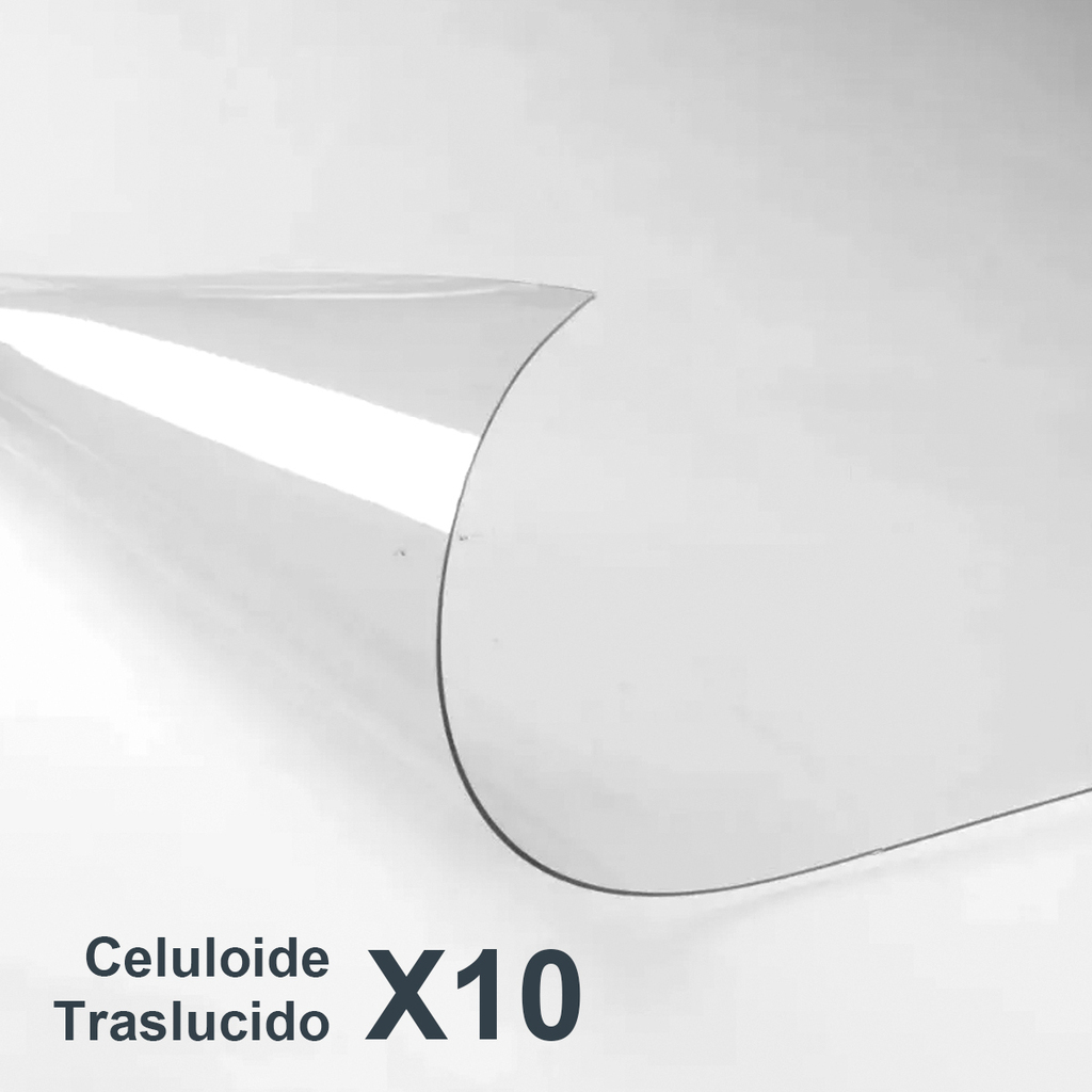 Celuloide en laminas Acetato Transparente 50x70 X10 Unidades