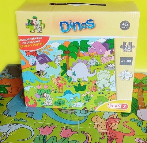 Rompe piso Dinos - 70 piezas