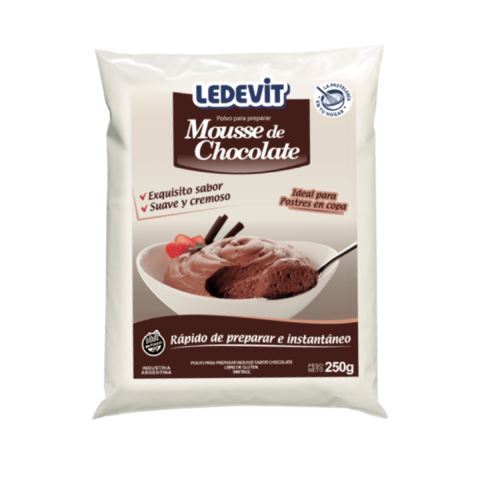 Mousse de chocolate en polvo Ledevit x250gr
