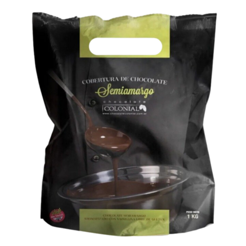 Chocolate cobertura Colonial Semiamargo x1kg