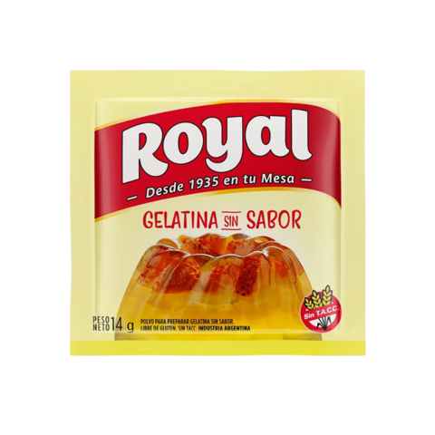 Gelatina sin sabor Royal x14gr
