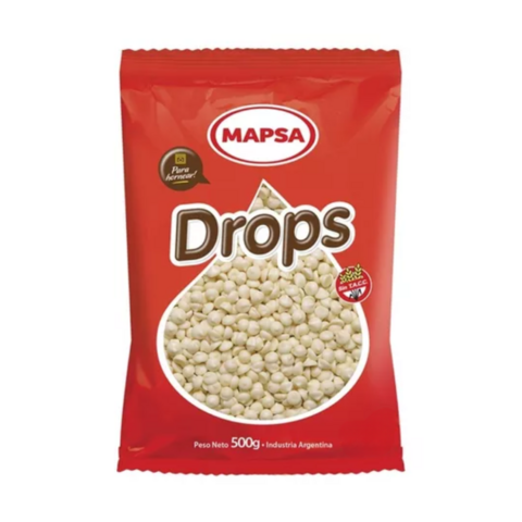 Mini drops de chocolate blanco Mapsa x500gr