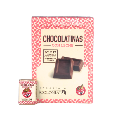 Chocolatinas con leche Estuche x50 u.
