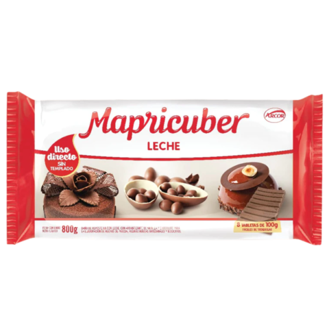 Chocolate Mapricuber con leche x800gr