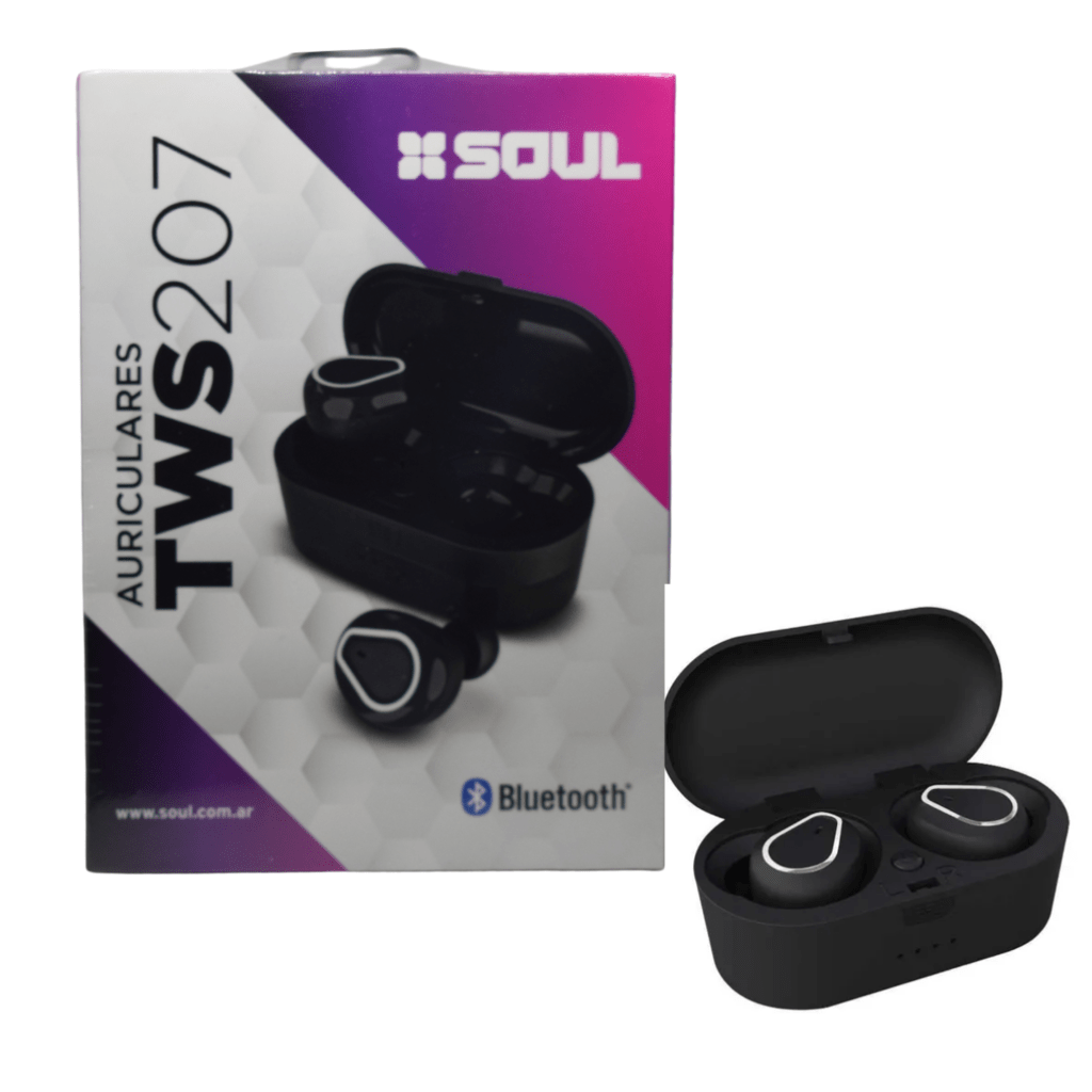 AURICULARES INALAMBRICOS SOUL TWS 207 ENCHUFADOS