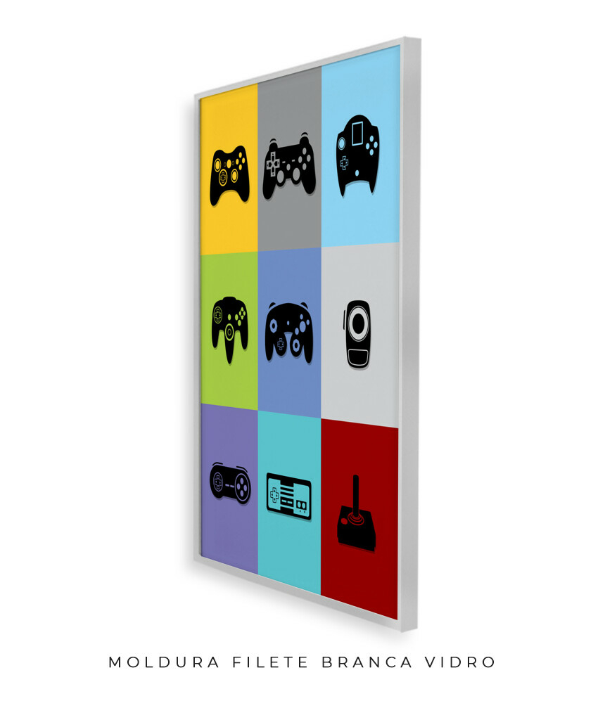 Quadro Poster Decorativo Exclusivo Controle Xbox 360.