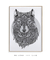 Quadro Decorativo Lobo Maori na internet