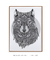 Quadro Decorativo Lobo Maori - loja online
