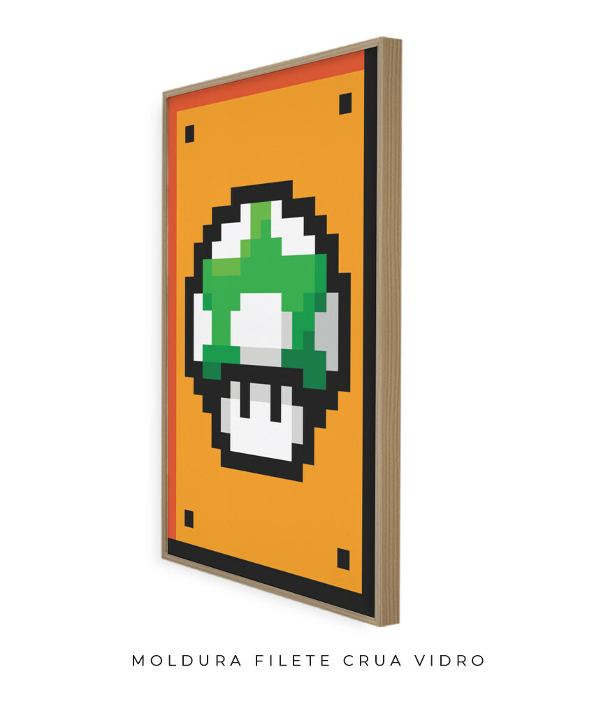 Quadro Decorativo Games Desenho Super Mario World