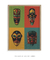 Quadro Decorativo Máscaras Africanas - loja online