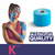 Kintape Sensitive Kinesiology Tape 5cm x 5m - Basic Azul - Brasil Taping, Bandagem Elástica Adesiva com registro na ANVISA