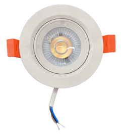 LAMPADA SPOT LED - 5W - RGB+CCT - REDONDO EMBUTIDO BRANCO - SMART